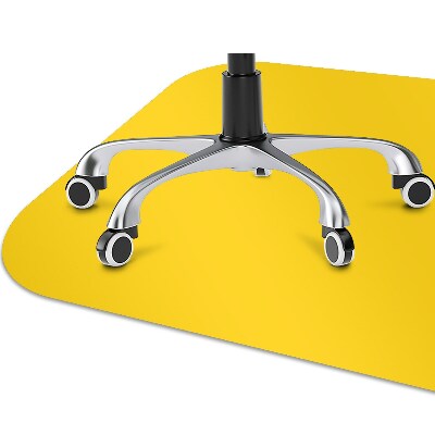 Desk chair mat Bright yellow color