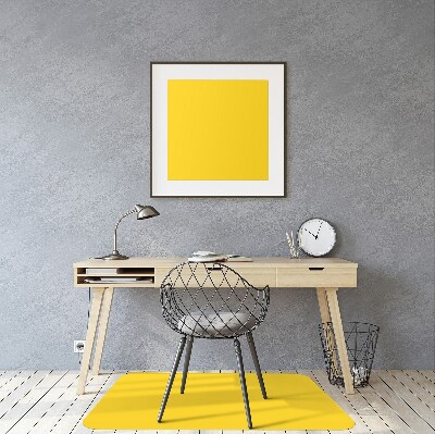 Desk chair mat Bright yellow color