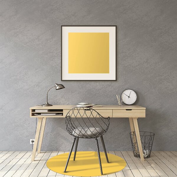 Desk chair mat Bright yellow color