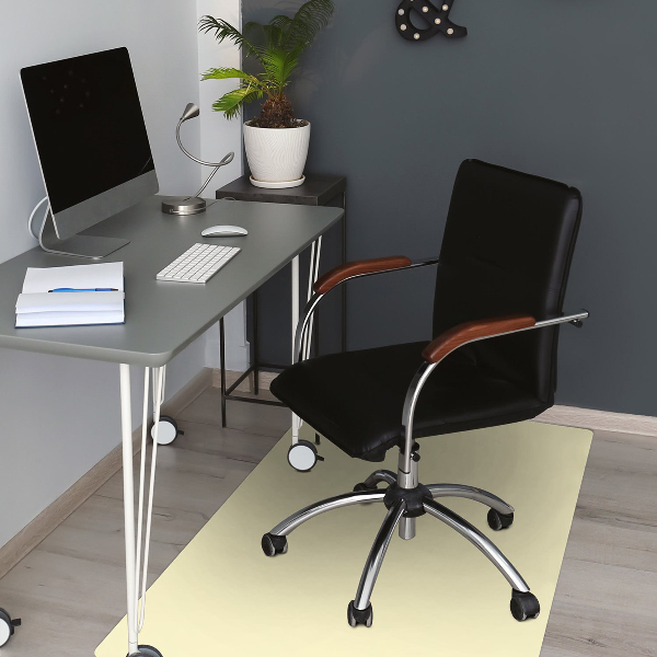 Office chair mat color Cream
