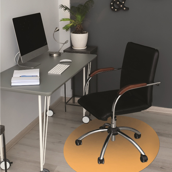Office chair floor protector Indirect yellow color