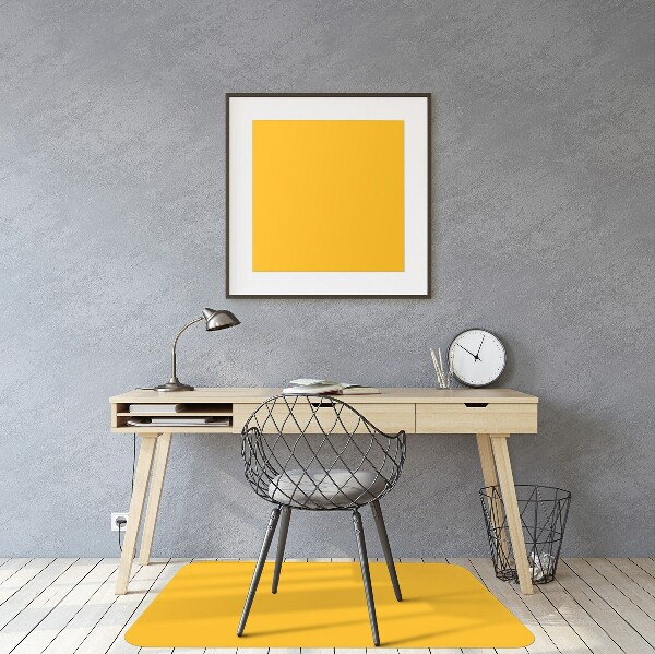 Office chair mat color Yellow