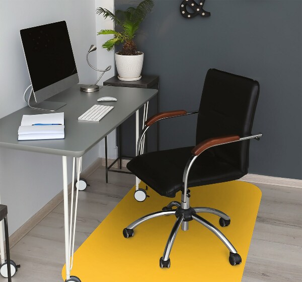 Office chair mat color Yellow