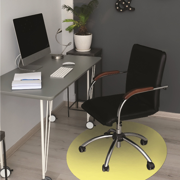 Office chair floor protector Lemon