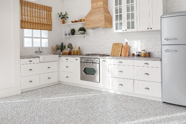 PCV tiles Gray mosaic