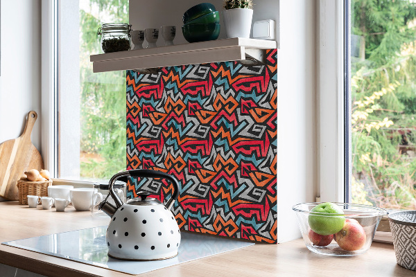 Vinyl flooring wall tiles Graffiti abstraction