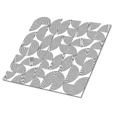 PCV tiles Geometric gray motif