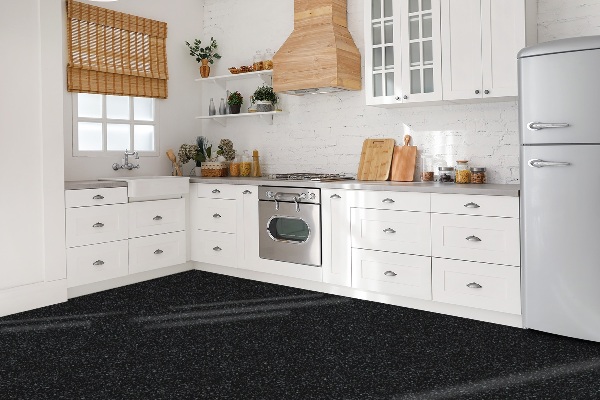 PCV paneling flooring Classic black floor