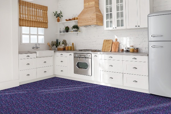 PCV paneling flooring Paisley pattern