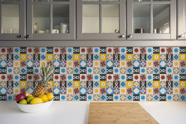 Vinyl tiles Oriental mosaic