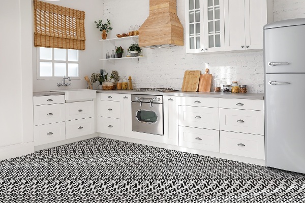 PCV paneling flooring Floral pattern