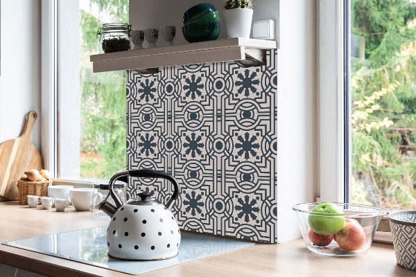 Vinyl tiles Oriental gray pattern