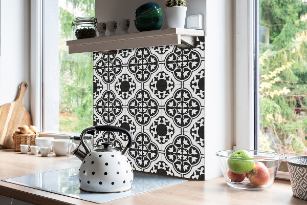 Vinyl tiles Ornament with flowers