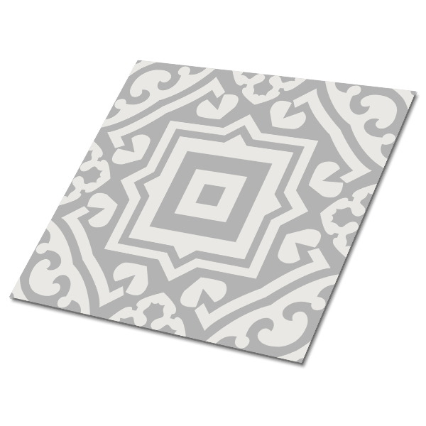 Vinyl tiles Geometric gray patterns