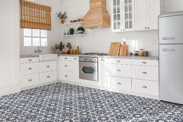 Vinyl tiles Floral motifs