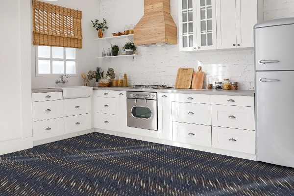 Vinyl tiles Golden dots