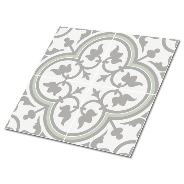 Vinyl tiles Flower motifs