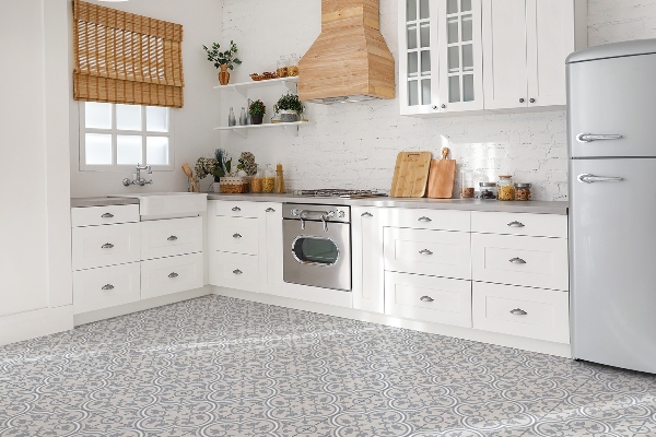 Vinyl tiles Floristic pattern