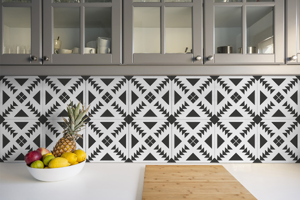 Vinyl tiles Triangles and squares
