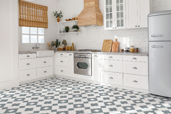 Self adhesive vinyl tiles Diamond pattern