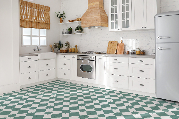 Vinyl floor wall tiles Geometric pattern