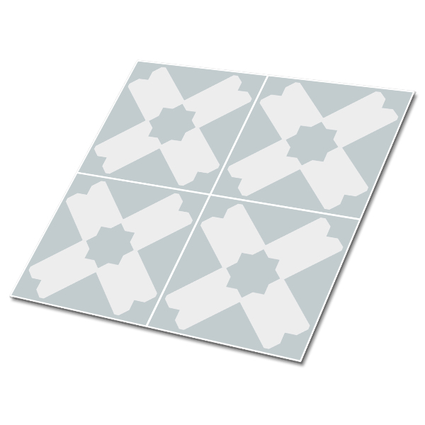 Vinyl floor wall tiles Geometric patchwork