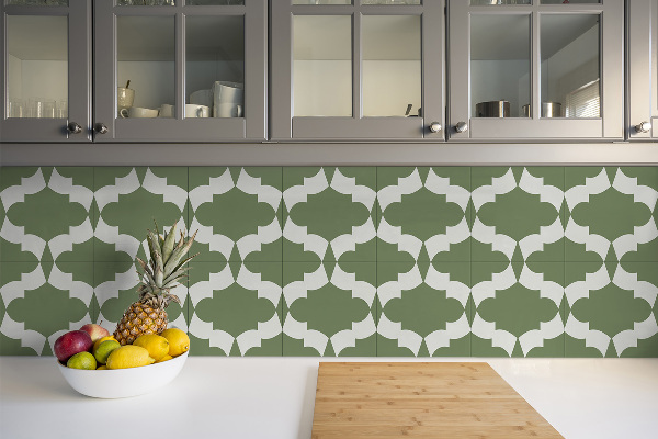 Vinyl floor wall tiles Oriental abstraction