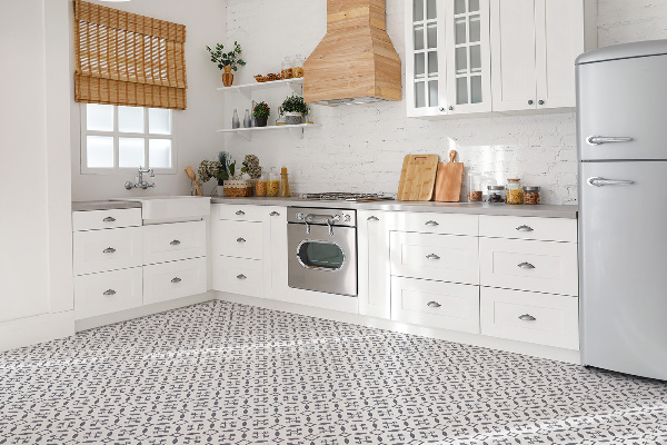 Vinyl floor wall tiles Middle Eastern pattern
