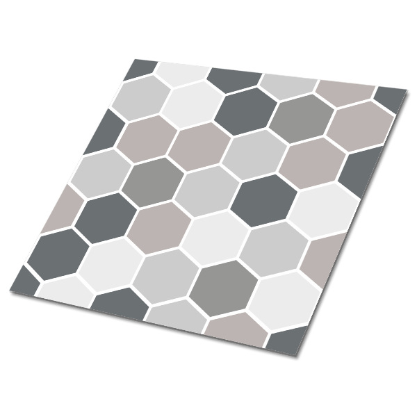 Vinyl floor wall tiles Honeycomb
