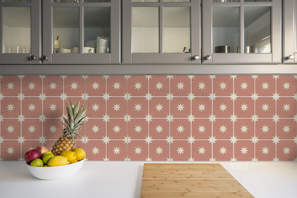 Vinyl floor wall tiles Stars in the square