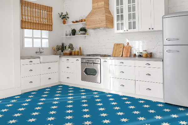 Vinyl floor wall tiles Eight-pointed star