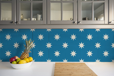 Vinyl floor wall tiles Eight-pointed star