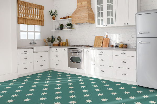Vinyl floor wall tiles Eight-pointed star
