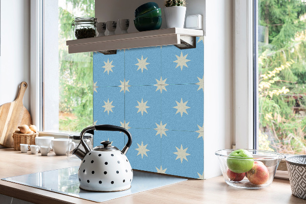 Vinyl floor wall tiles Geometric star
