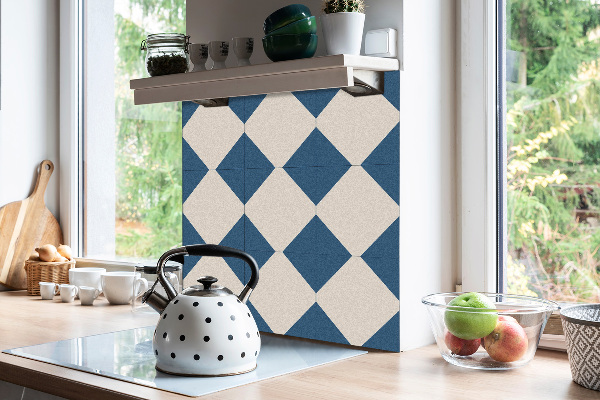 Vinyl floor wall tiles Blue diamond