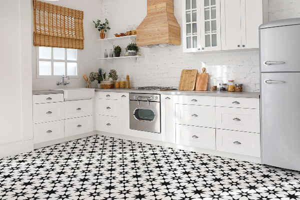 Vinyl floor wall tiles Geometry stars