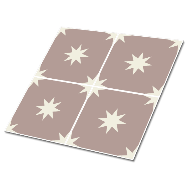 Vinyl floor wall tiles Squares and stars