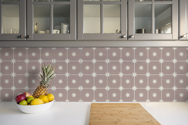 Vinyl floor wall tiles Squares and stars