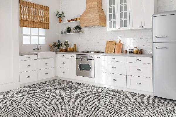 Vinyl flooring wall tiles Geometric lines