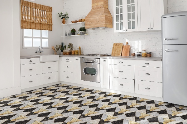 Sticky vinyl tiles Stone triangles