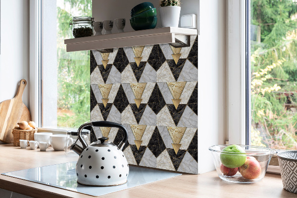 Sticky vinyl tiles Stone triangles