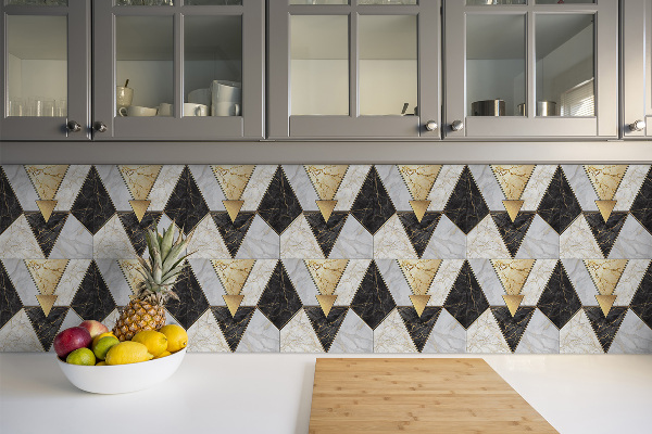 Sticky vinyl tiles Stone triangles