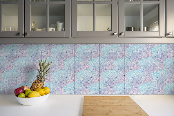 Sticky vinyl tiles Arabic mandala