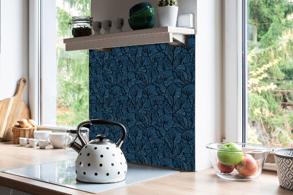 Sticky vinyl tiles Retro leaves