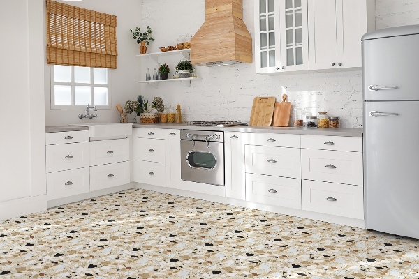 Vinyl wall floor panels Terrazzo pattern
