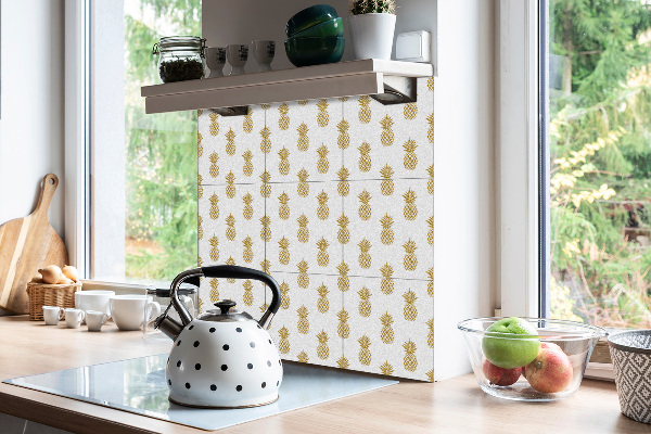 Vinyl wall floor panels Pineapples