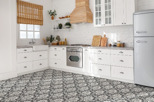 Vinyl wall floor panels Old fashioned pattern