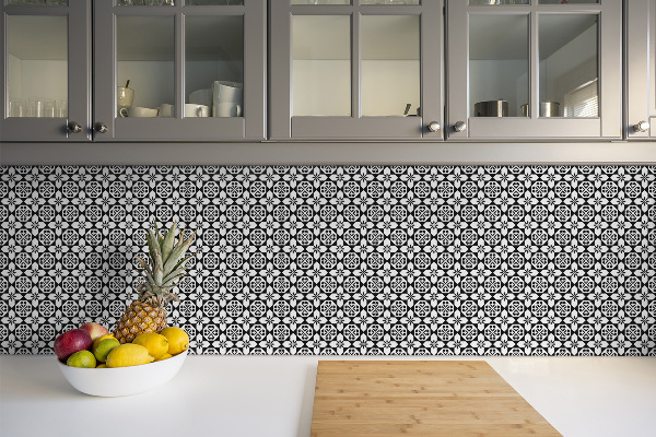 Vinyl wall floor panels Spanish pattern
