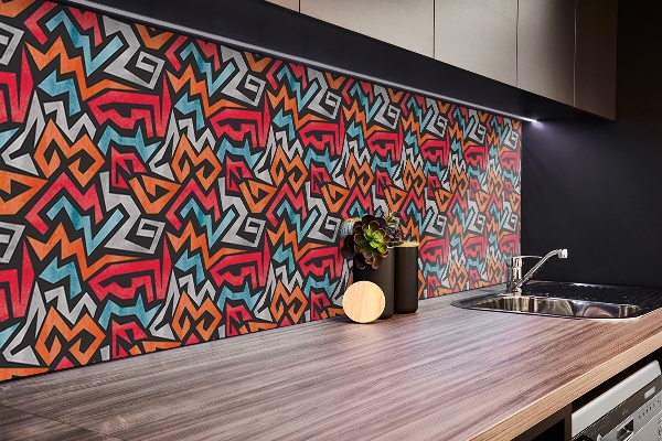 Wall panel Graffiti abstraction
