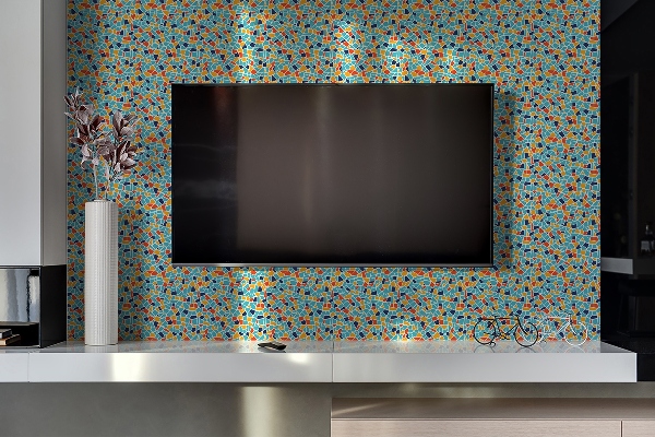Decorative wall panel colorful mosaic